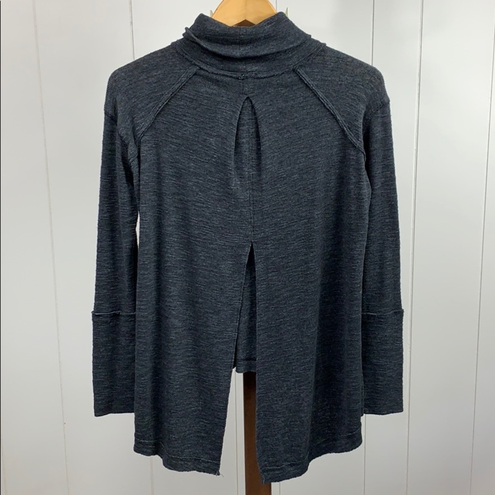 We the Free Gray Cowl Neck Sweater - Picture 4 of 4